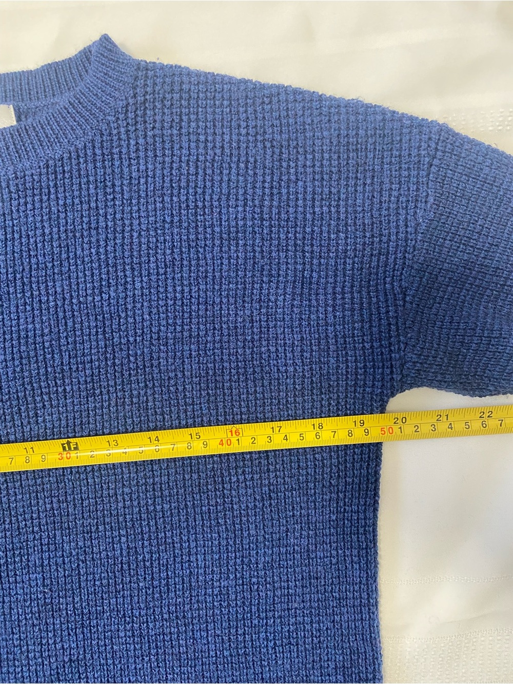 Kersh Sapphire Blue Crewneck Knit Sweater - Picture 3 of 6